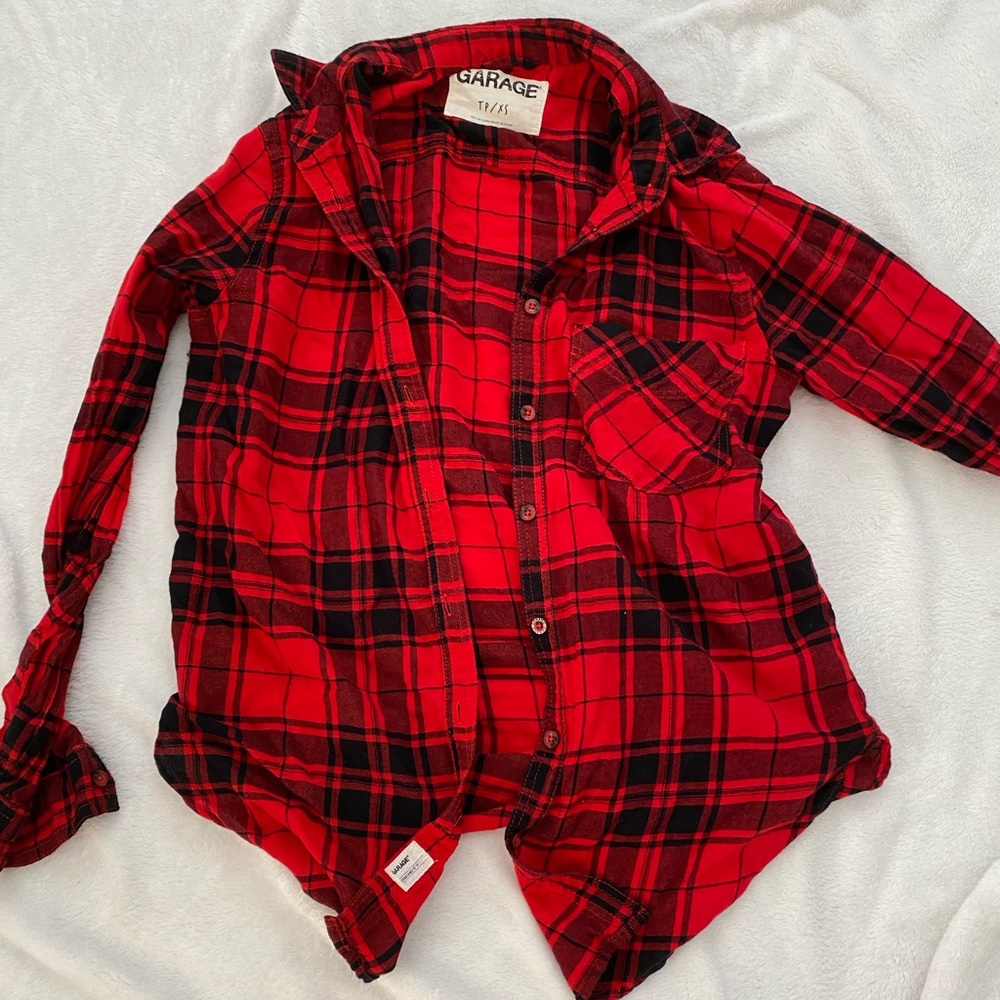 Red plaid flannel